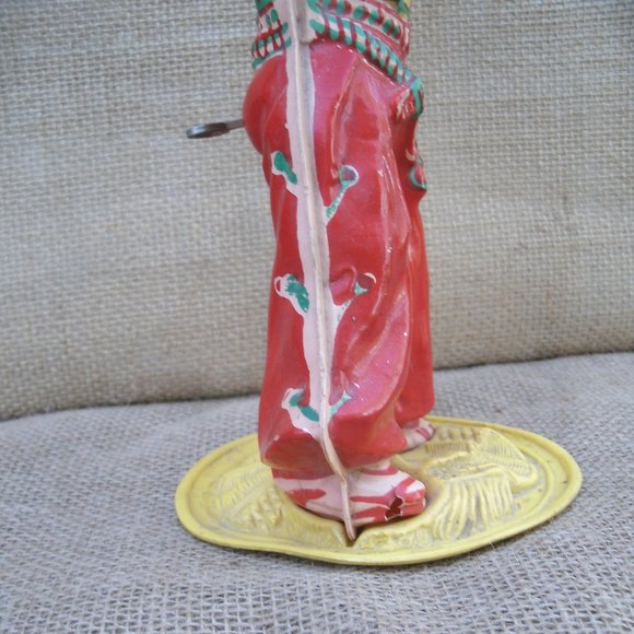 Vintage Round-up Tex Whirling Cowboy Celluloid Wind-up Toy - Picture 15 of 16